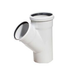 Kosa račva PVC 45° bela VALDOM