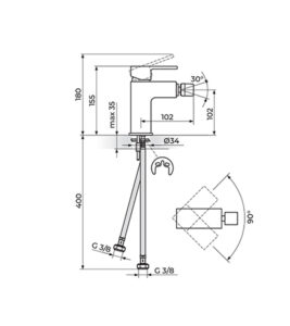 Baterija Za Bide Quadro Rosan Jq39101 Cena Srbija1