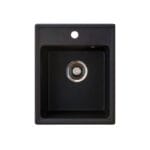 Metalac granitna sudopera xQuadro_40 crna Ø90
