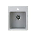 Metalac granitna sudopera xQuadro_40 siva Ø90