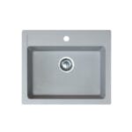 Metalac granitna sudopera xQuadro_60 siva Ø90
