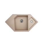 Metalac granitna usadna sudopera xDiamond šampanj960x510 Ø90