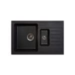 Metalac granitna usadna sudopera xQuadro_Plus1.5D crna