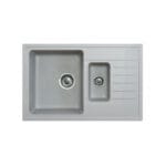 Metalac granitna usadna sudopera xQuadro_Plus1.5D siva