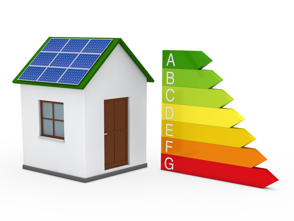 House With Solar Panel Energy Chart Min