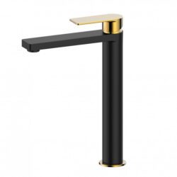Baterija za lavabo visoka COPEN NOOK - C-01-101MB/BTG - mat crna / brušeno zlato