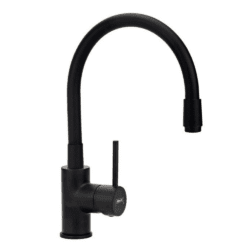 Baterija za sudoperu MINOTTI TUBO sa 2 cevi gibljiva mat crna 6150B