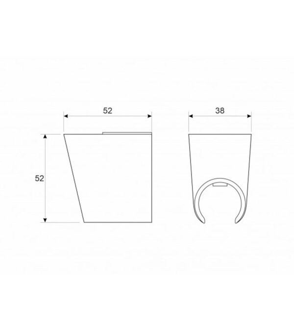 Drzac tus rucice COPEN NOOK mat crni C-05-5260MB