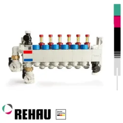 Sabirnik HKV-P sa protokomerima RAUTHERM SPEED REHAU plastični razdelnik