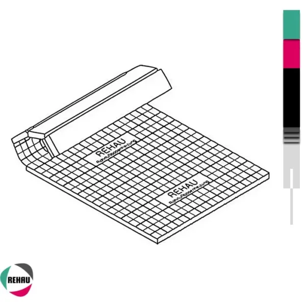 taker-ploca-20-2-mm-5knm2-rehau-2 Samolepljivi preklop sa rasterom na REHAU taker ploci 20-2 mm